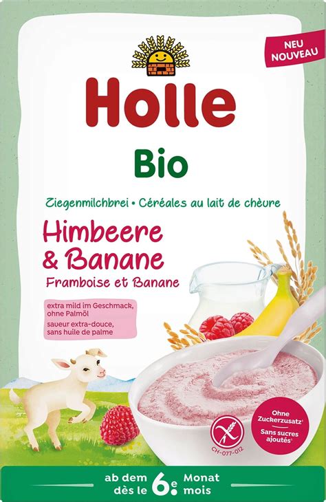 Holle Bio Ziegenmilchbrei Himbeere Banane G Piccantino