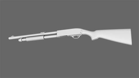 Pump Shotgun 3d Model 8 Obj Free3d