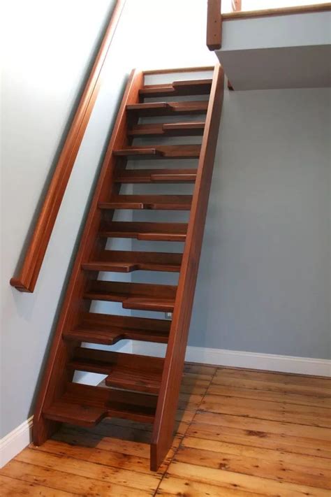 Easy Install Diy Space Saving Loft Stairs Wooden Tread Straight