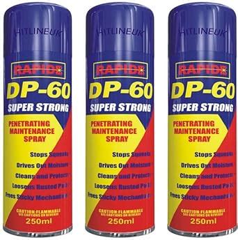 3 x DP-60 Penetrating Releasing Cleaning Maintenance Spray Lubricant ...