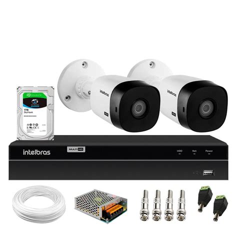 Kit C Meras Bullet Hd P Vhl B Infra M Dvr Gravador