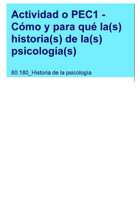 80180 PEC1 2023 1 ES 1 enunciado pec 1 Actividad o PEC1 Cómo y