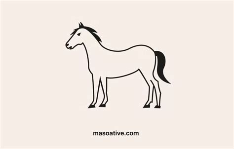 10 Easy Horse Drawings Beginner Friendly Masoative