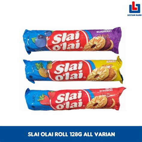 Jual Roma Biskuit Slai Olai Roll 128g All Varian Shopee Indonesia