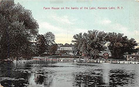 Farm House On The Banks Of The Lake Kenoza Lake New York Postcard At