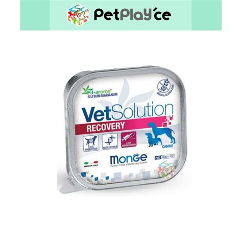 Monge VetSolution RECOVERY for Dog Canine 150g WET (Alutray) Vet ...