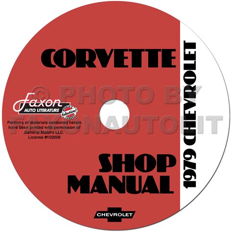 1979 Corvette Shop Manual Original