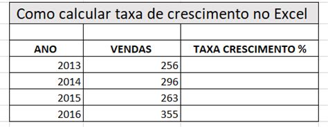 Como Calcular Taxa De Crescimento No Excel Smart Planilhas