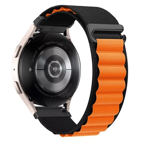 Huawei Watch Gt Alpine Nylon Bandje Zwart Oranje Smartwatchbanden Nl