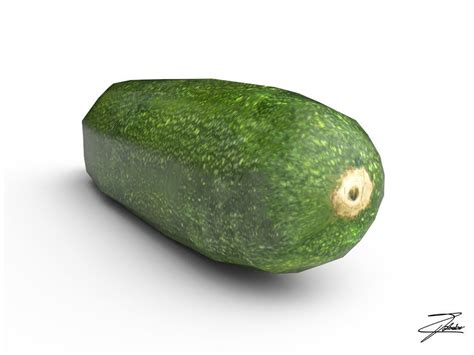 Zucchini 3d Model Cgtrader