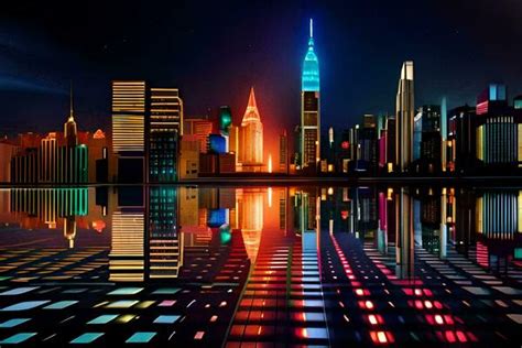 Neon Skyline Stock Photos, Images and Backgrounds for Free Download