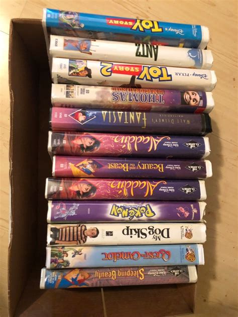 Box of VHS Tapes. Black Diamond Disney & Others 26 Tapes - Etsy