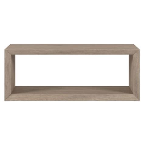 Meyer Cross Osmond 48 In Antiqued Gray Oak Rectangular MDF Coffee