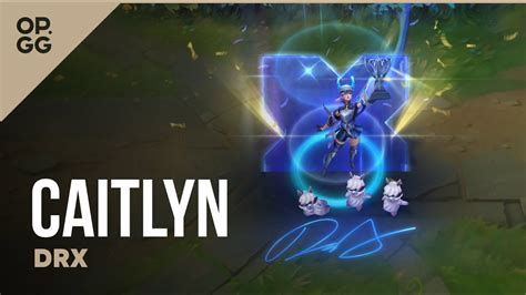 Drx Caitlyn Op Gg Skin Review League Of Legends Youtube