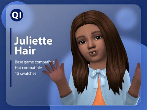 Sims 4 Juliette Hair By Qicc At Tsr The Sims Book