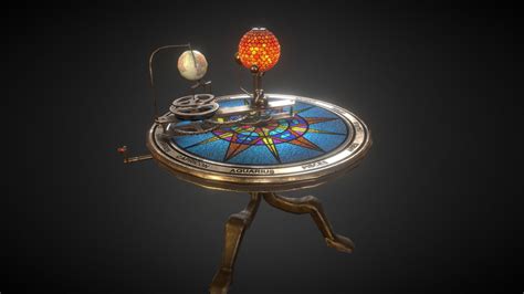 Antique Orrery Clock 3D Model By Thebluemartian Ashwiniyer