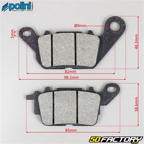 Plaquettes de frein avant Yamaha Nmax 125 155 Polini Pièce scooter