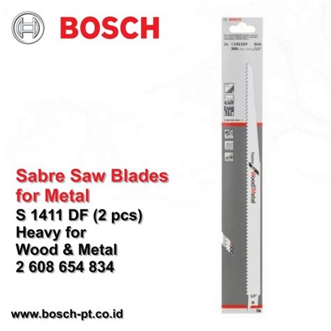 Jual Mata Gergaji Sabre Saw Bosch S Df Heavy For Wood Metal Pcs