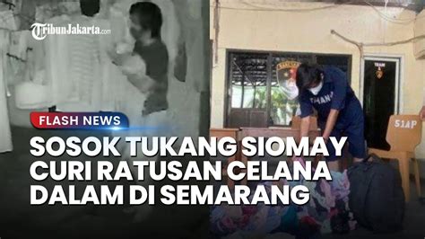 VIRAL Terekam CCTV Sosok Pria Tukang Siomay Curi Ratusan Celana Dalam