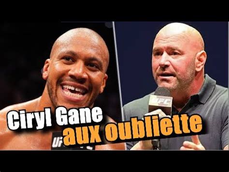 Dana White Sort Du Silence Norme Humiliation Pour Ciryl Gane