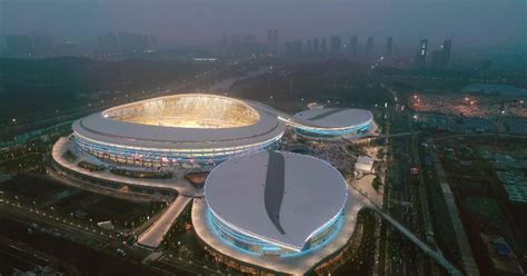 Wuhan Five Rings Sports Centre Stadium LED Floodlights For Sport Fields