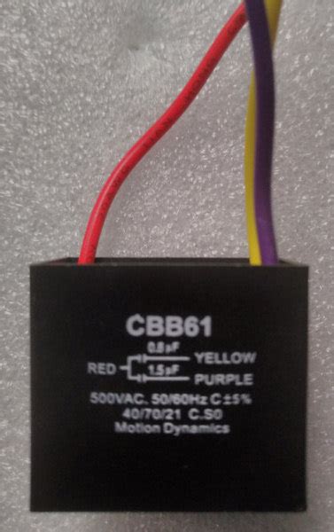 Cbb61 08uf 15uf Capacitor Combination 3 Wire