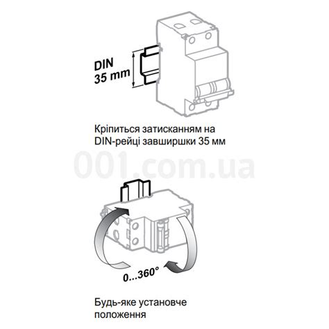 Дифференциальный выключатель (УЗО) RESI9 2P 63A 30mA тип А Schneider ...