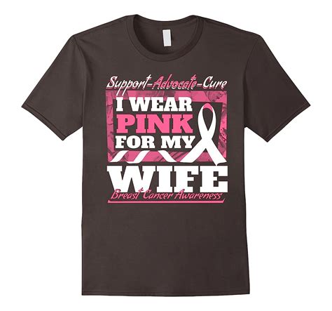 Mens I Wear Pink Support My Wife Breast Cancer Awareness Shirt 4lvs