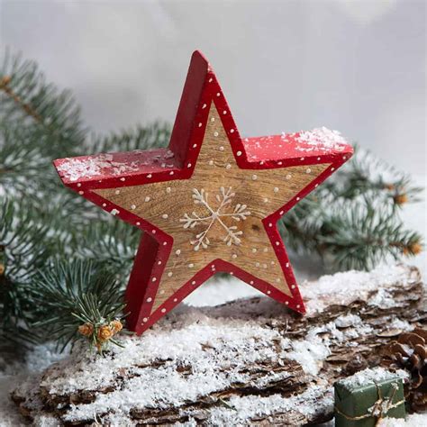 Дървена коледна играчка малка- Звезда | S-gifts.bg