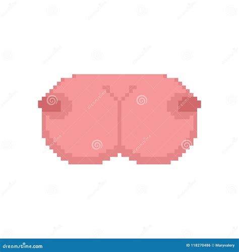 Boobs Pixel Art 8 Bit Female Tits Vector Illustration Stock Vector Illustration Of Anatomy