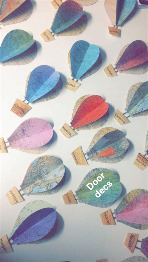 Hot Air Balloon Door Decs Balloon Door Door Decs Ra Ideas