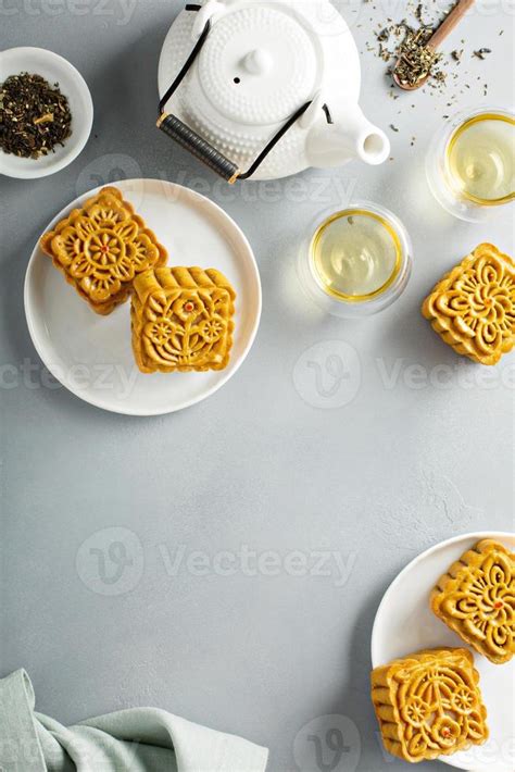 Traditional Chinese mooncakes 15750033 Stock Photo at Vecteezy