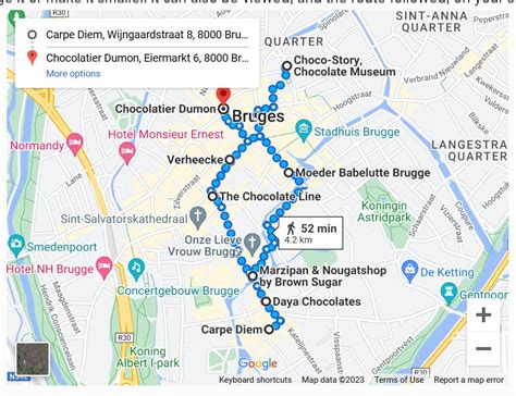 Bruges Chocolate Map BAPS Congress