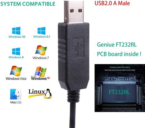 Usb To Ttl Serial V V Adapter Cable Tx Rx Vcc Gnd Pinout With Pin