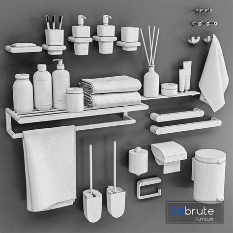 Keuco Bathroom accessories 3d model Buy Download 3dbrute