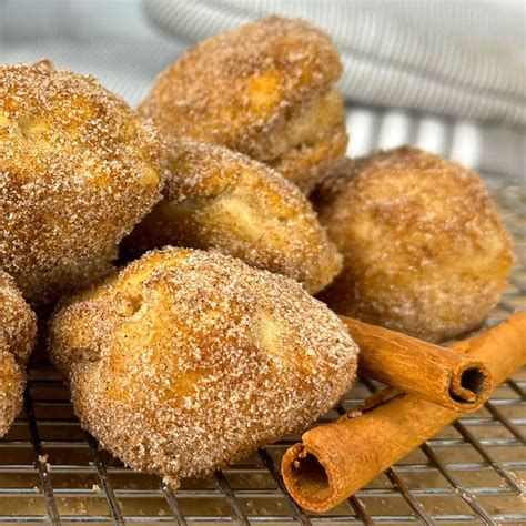 No Yeast Air Fryer Banana Donut Holes Cinnamon Sugar