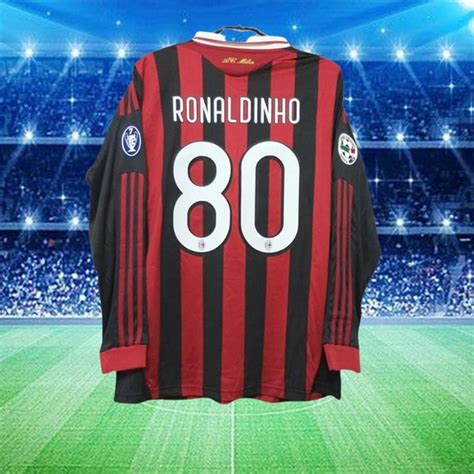 Ronaldinho Milan Long Sleeve Etsy