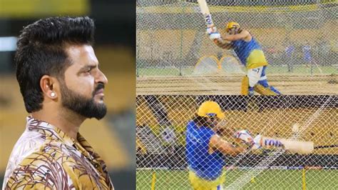 Ipl 2024 Watch Ms Dhoni Goes On A Six Hitting Spree In Csk Nets As