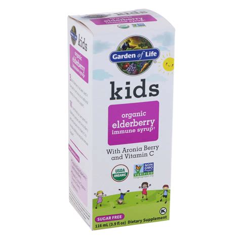 Garden Of Life Kids Organic Elderberry Immune Syrup Shop Herbs