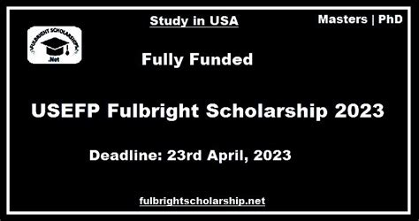 Usefp Fulbright Scholarship 2023 24 United States Fully Funded