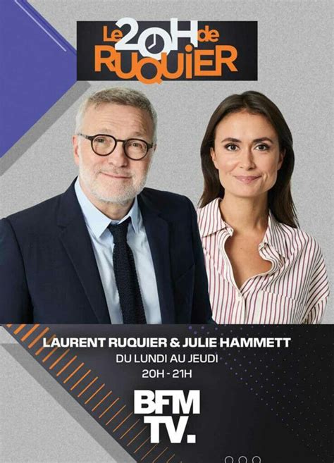 Le 20H de Laurent Ruquier sur BFMTV dès le 25 septembre 2023 avec Julie