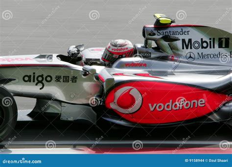 Malaysian F1 GP Heikki Kovalainen McLaren Editorial Stock Image