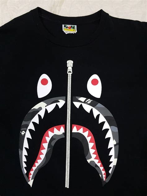 Bape Shark Tee Glow In The Dark Mens Fashion Tops And Sets Tshirts