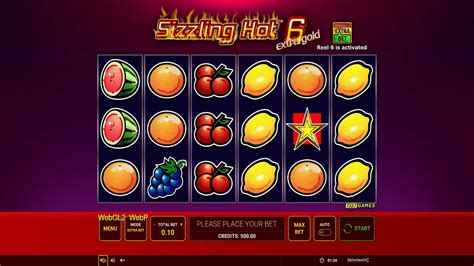 Screenshot Of Sizzling Hot Extra Gold Slot From Green Tube