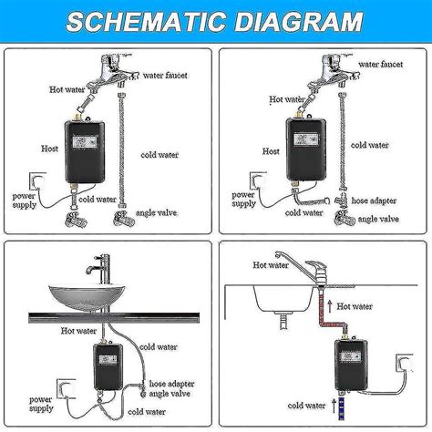 Electric Instant Hot Water System Tankless Shower Heater Under Sink Tap Faucet Fruugo UK