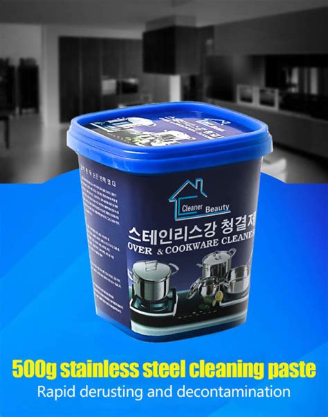 500g Kitchen Strong Cleaner Stainless Steel Cleaning Cream Tile Pot