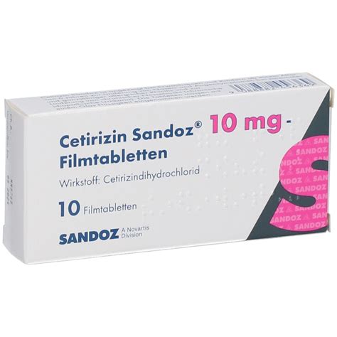 Cetirizin Sandoz® 10 mg 10 St - Shop Apotheke