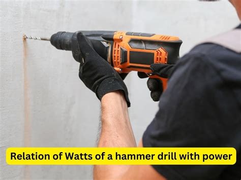 How Many Watts Does A Hammer Drill Use A Detail Guide