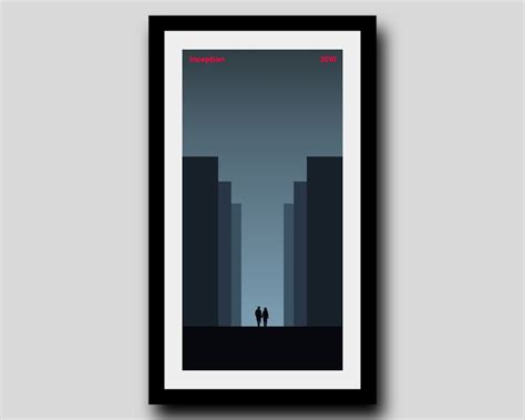 Inception 2010 Minimalist Film Poster Digital Download - Etsy