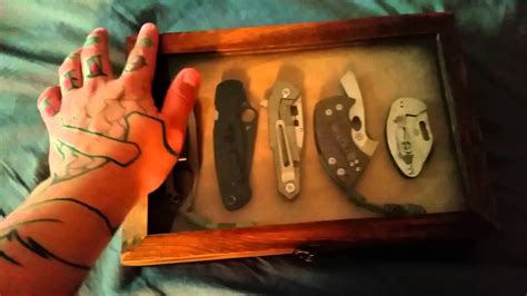 Diy 3 Simple Knife Display Case Cheap Easy And Fun Youtube